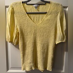 Nine West Yellow Top (Size: Large)